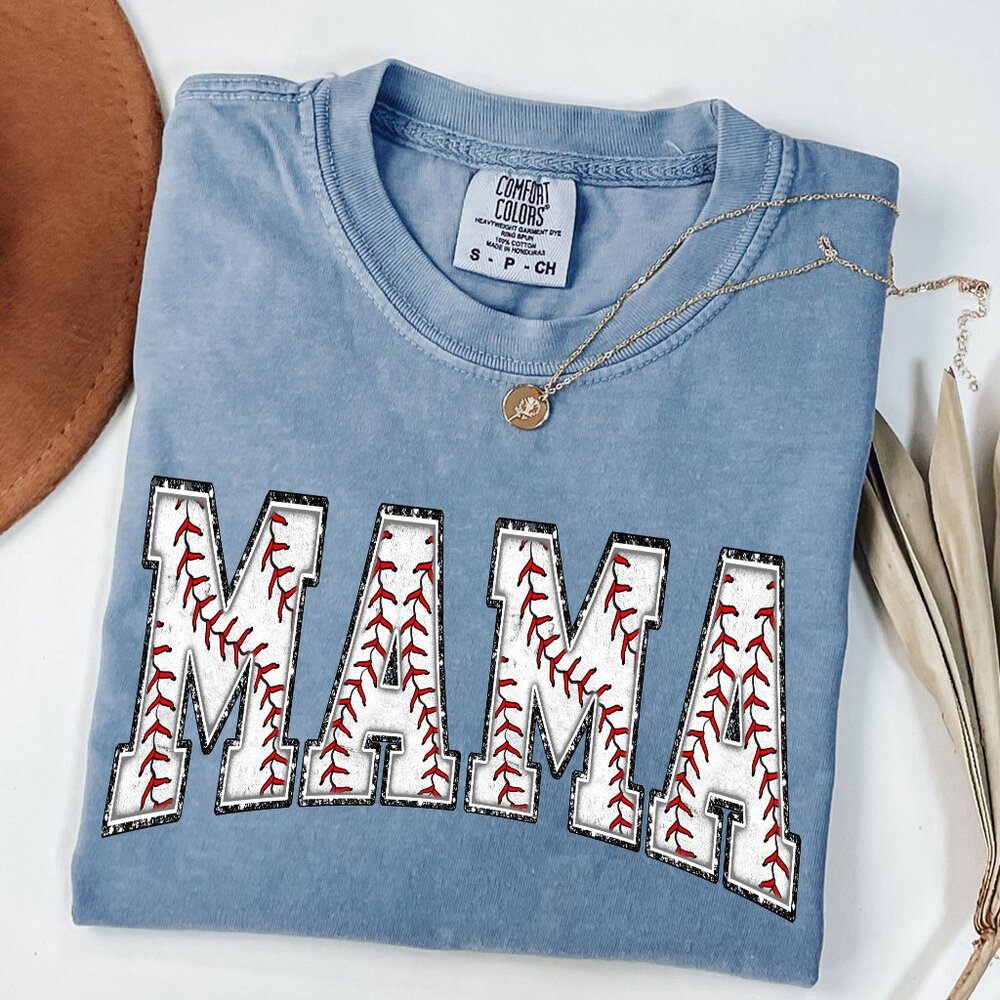 Baseball Mama Comfort Colors® Game Day T-Shirt, Baseball Season Apparel